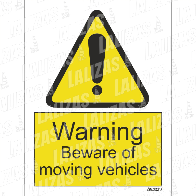 Warning Beware of, Sign Vinyl Self Adhesive #7643 image