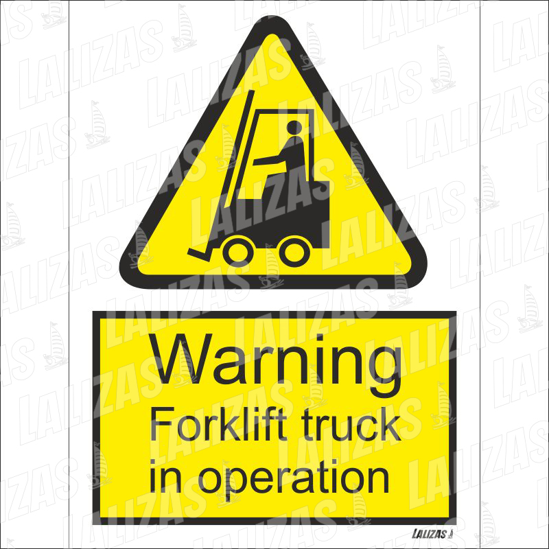 Warning Folk Lift, Vinyl Self Adhesive 7571 image